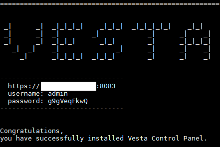 Как установить Vesta Control Panel на Vscale.IO